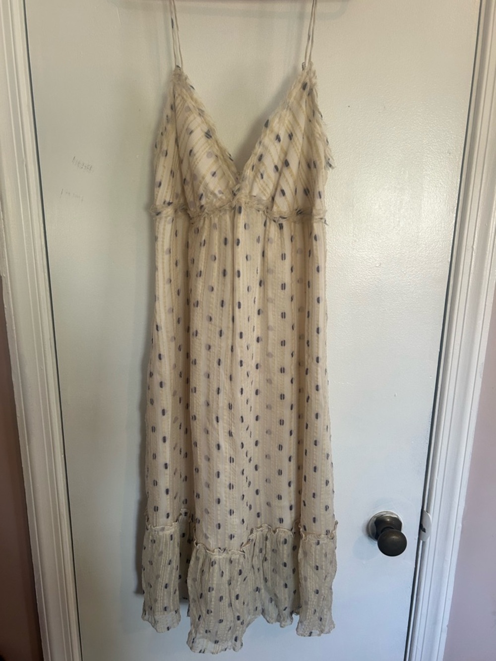 NWT POLECI White Polka Dot Dress Size 0
